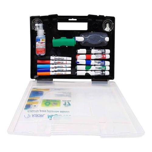 Marcador para Pizarrón Blanco Azor Magistral + Estuche + Accesorios