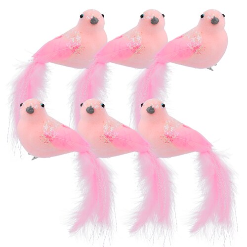Adornos para Árbol de Navidad con Decoración Navideña (Pajaro Rosa) ESQUIMAL.
