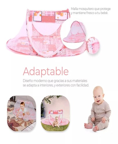 Cuna Moises Plegable Portátil Mosquitero Para Bebe Niños.