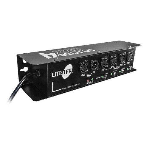 Splitter LITE TEK Dmx SPLITTER4 100-240v 50-60hz 30w.