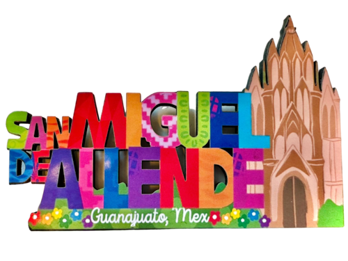 San Miguel de Allende Mexico Imanes Para Refrigerador Souvenirs Recuerdo Turistico Pueblitos Magicos Playas MDF 3 mm