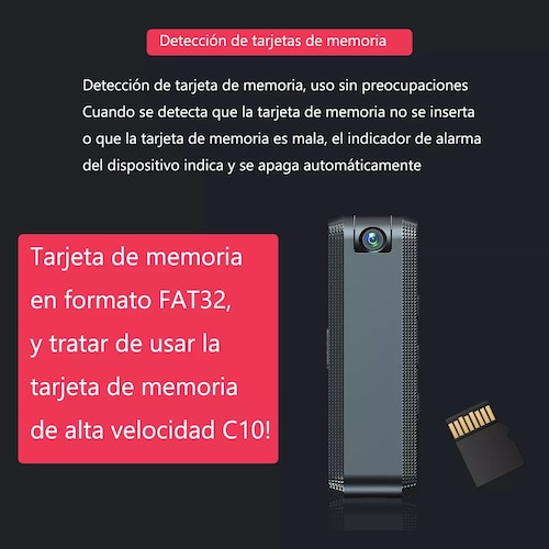 Camara Espia Mini-hdgrabador Grabación De Sonido Video Pluma