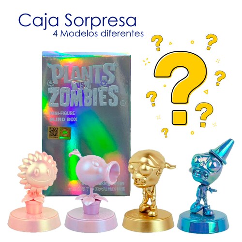 Caja Sorpresa Personajes Plantas Vs Zombies.