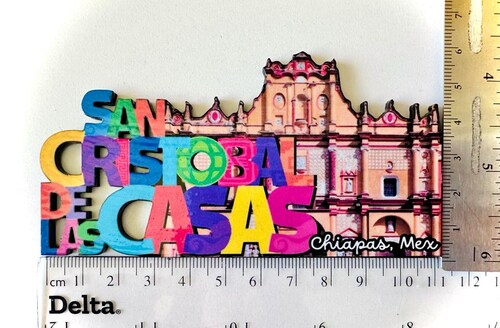 San Cristobal de las Casas Mexico Imanes Para Refrigerador Souvenirs Recuerdo Turistico Pueblitos Magicos Playas MDF 3 mm