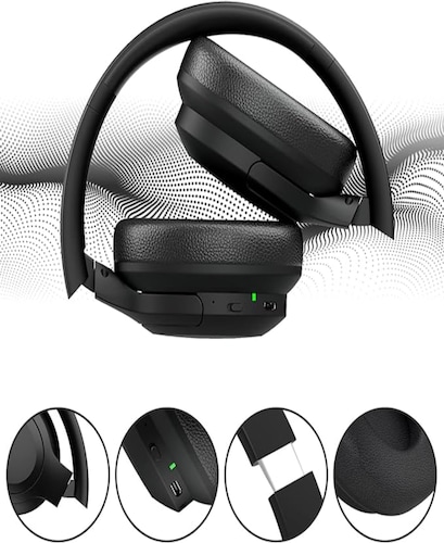 Audífonos inalámbricos Venker B18 negro