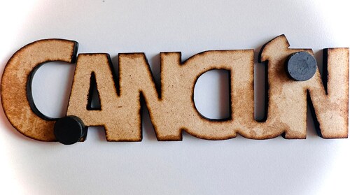 Cancun Quintana Roo Mexico Imanes Para Refrigerador Souvenirs Recuerdo Turistico Pueblitos Magicos Playas MDF 3 mm