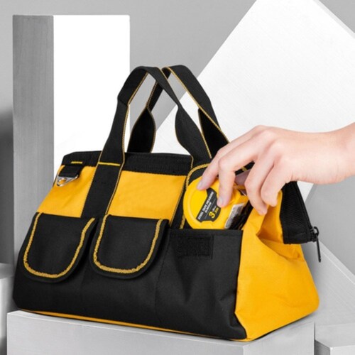 Maleta De Herramientas Gran Capacidad Mochila Organizador Amarillo/Negro