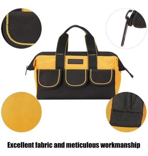 Maleta De Herramientas Gran Capacidad Mochila Organizador Amarillo/Negro