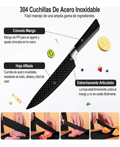 Utensilios Silicona Cocina & Juego De Cuchill+ Mandil 22 Set.