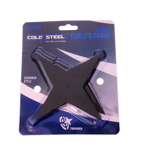 Cs80ssc3z Cold Steel Ligth Sure Strike Shuriken Set 3 Pz Hc.