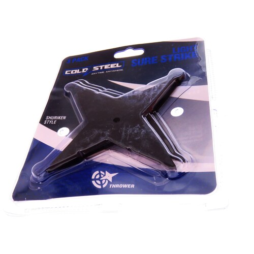 Cs80ssc3z Cold Steel Ligth Sure Strike Shuriken Set 3 Pz Hc.