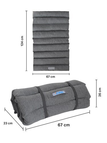 AGBOX Cama Colchoneta Enrollable Para Mascota Gris  AG-1025.