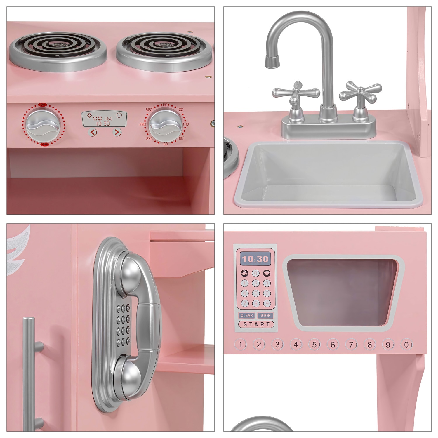 Cocina Juguete Cocinita Rosa Ninas Ninos Infantil Sonidos Rosa