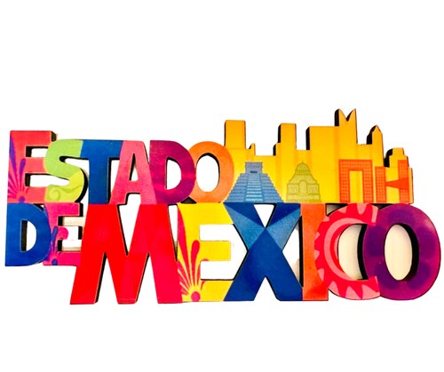 Estado de Mexico Imanes Para Refrigerador Souvenirs Recuerdo Turistico Pueblitos Magicos Playas MDF 3 mm