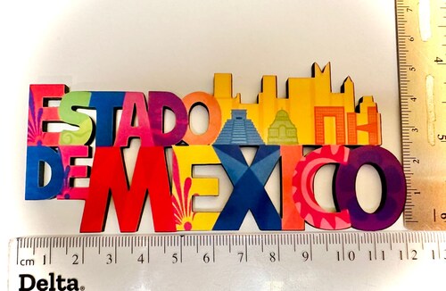 Estado de Mexico Imanes Para Refrigerador Souvenirs Recuerdo Turistico Pueblitos Magicos Playas MDF 3 mm