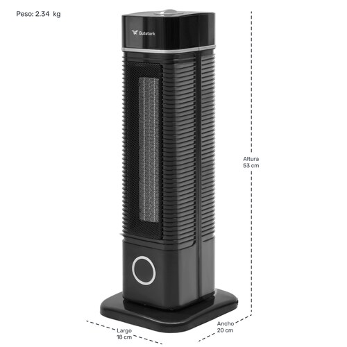 Calefactor Electrico Oscilatorio 60 grados Torre 4 Modos 1500w 