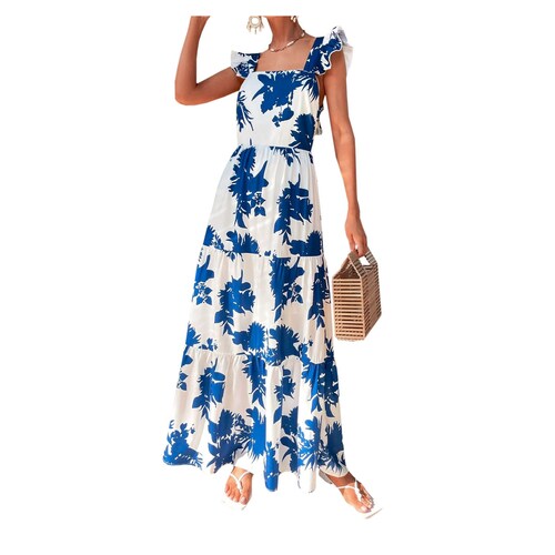 Vestido Estapado Casual Playa Dama Mujer Espalda Descubierta