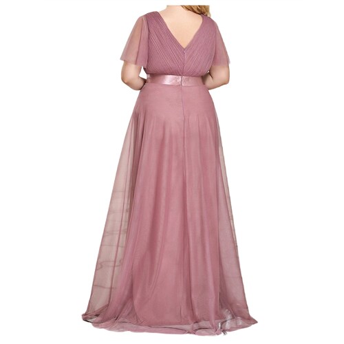 Maxi Vestido Dama Mujer Elegante Fiesta Drapleado Talla Extra