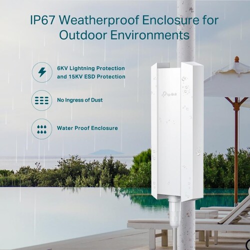 Access Point Tp-Link EAP610-Outdoor AX1200 WiFi 6 Gigabit Exterior 2.4 Y 5GHz