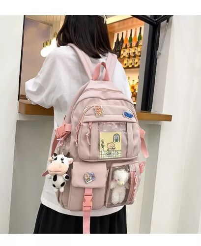 Mochila escolar ATOP Mochila Escolar B059 color rosa 20L