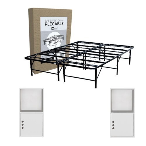 CAMA PLEGABLE INDIVIDUAL + 2 BURO ZAWA
