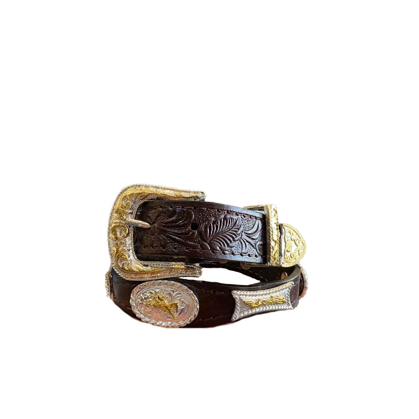 Cinturón Vaquero El Chiqueado Herrajes Plata