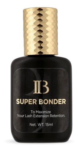 Super Bonder Ib Sellador Para Extensiones De Pestañas 15 ml negro dorado 