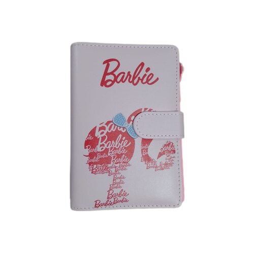 Agenda administradora de  Organigastos Diseño Barbie Cuero Sintético