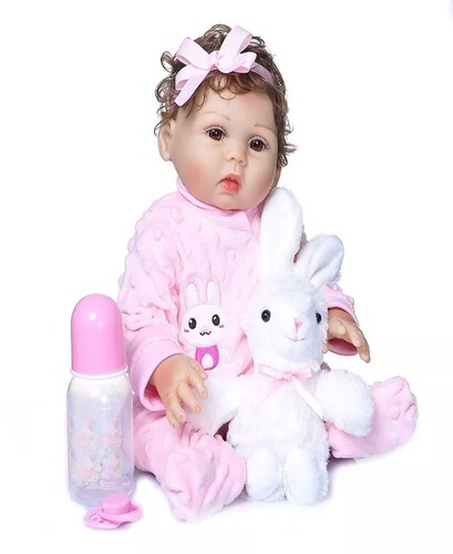 Npk Muñeca Bebé Completo De Silicona 48cm, Niñas Reborn.