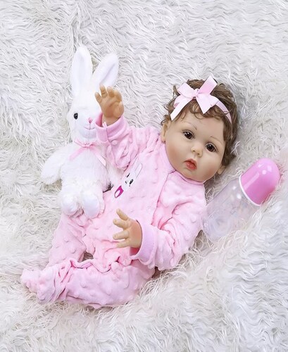 Npk Muñeca Bebé Completo De Silicona 48cm, Niñas Reborn.