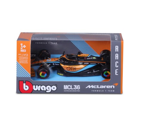 Carro a escala F1 McLaren Daniel Ricciardo #3 Formula 1.