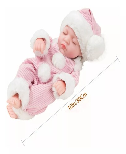 Muñeca Bebé Reborn Vinilo De Cuerpo Entero Lindo Regalo 10in