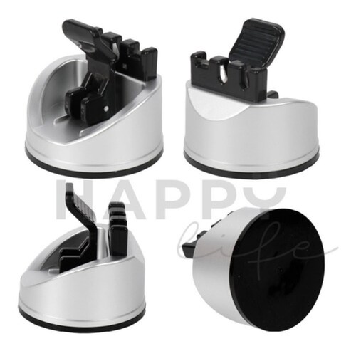 Afilador De Cuchillos Cocina 3 En 1 Afila Cuchillo Tijeras Gris 