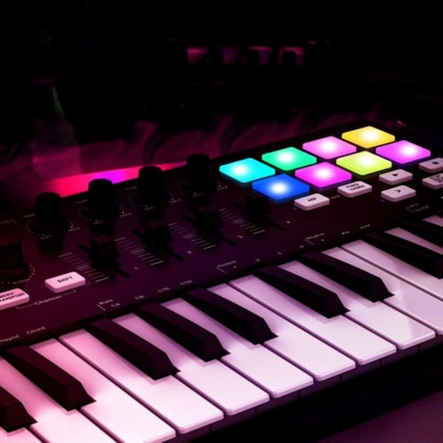 Panda Teclado Controlador Midi De 25 Teclas Usb Negro