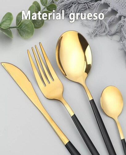 Juego De Cubiertos De Acero Inoxidable, 24 Piezas.
