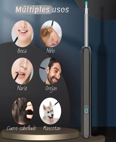 Limpiador Oídos Cámara Inteligente Endoscopio Hd Wifi 1296p.