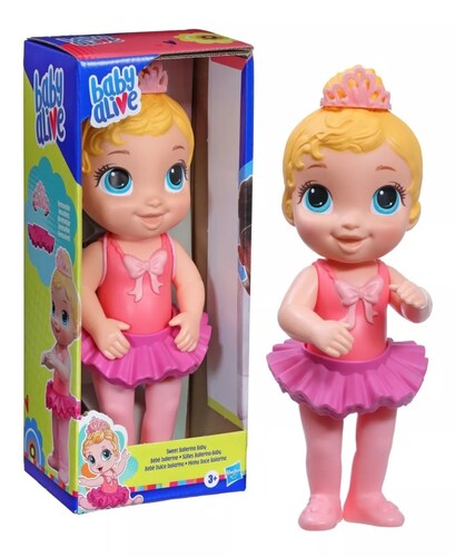 Muñeca Baby Alive Dulce Bailarina Rosa Cabello Rubio 26,5 Cm.