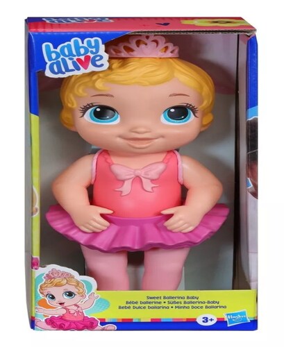 Muñeca Baby Alive Dulce Bailarina Rosa Cabello Rubio 26,5 Cm.