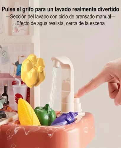 Cocina Juguete Cocina De Simulaciónjuguetes De Los Niños Color Rojo Naranja.