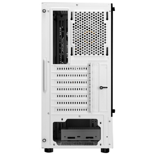Gabinete Gamer GAMDIAS TALOS E3 MESH WH ATX 3 Fan Cristal templado Blanco 