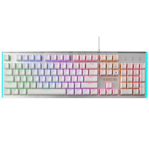 Teclado Gamer Mecanico GAMDIAS HERMES M6 Switch Blue USB Iluminacion LED 