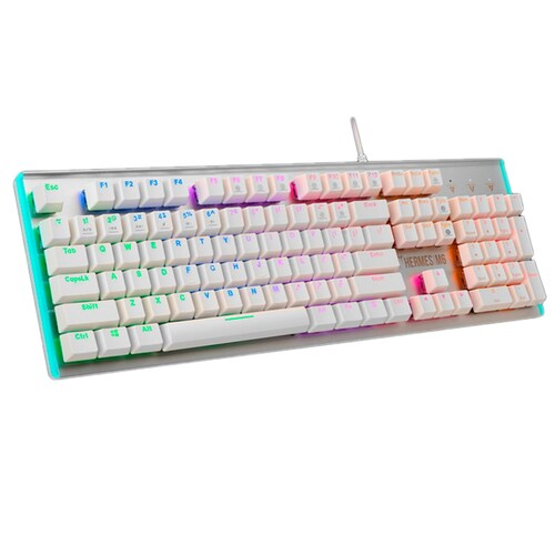 Teclado Gamer Mecanico GAMDIAS HERMES M6 Switch Blue USB Iluminacion LED 