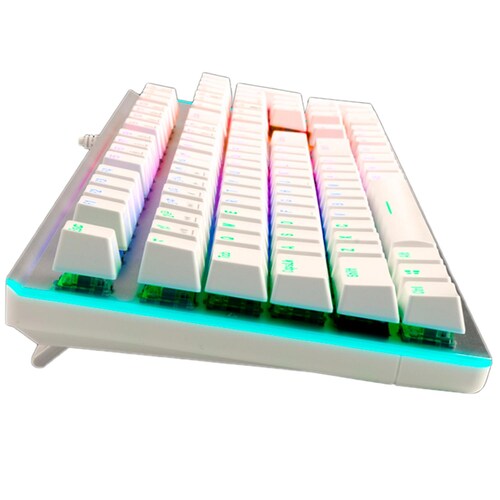Teclado Gamer Mecanico GAMDIAS HERMES M6 Switch Blue USB Iluminacion LED 