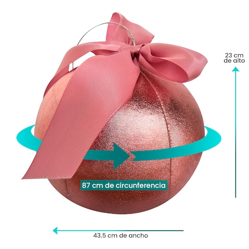 Decoración Navidad Esfera de Tela Metálica Tv Ofertas Fredo Adorno Navideño Esfera Gigante 87 cm 