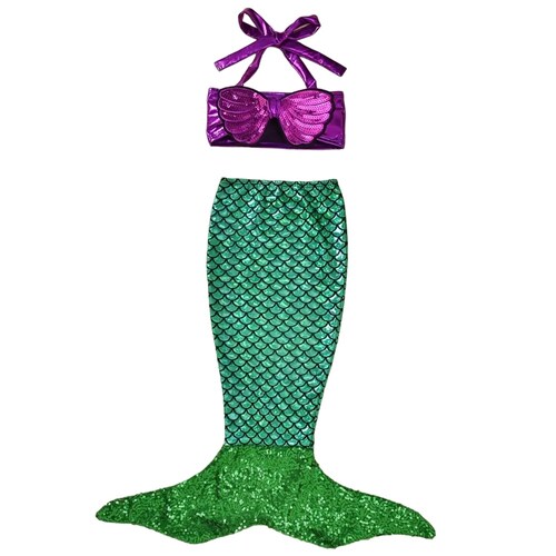 Traje de baño para niña de sirena