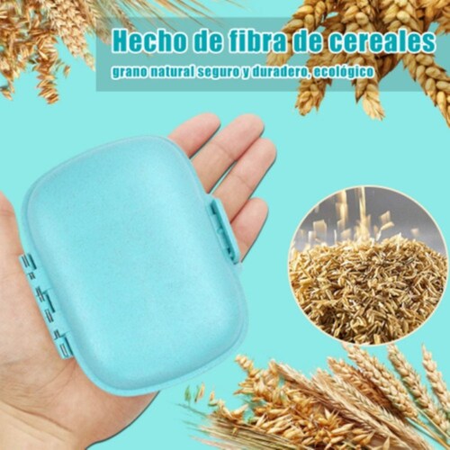 Pastilleros Organizador Y Cortador De Pastillas Triturador Azul