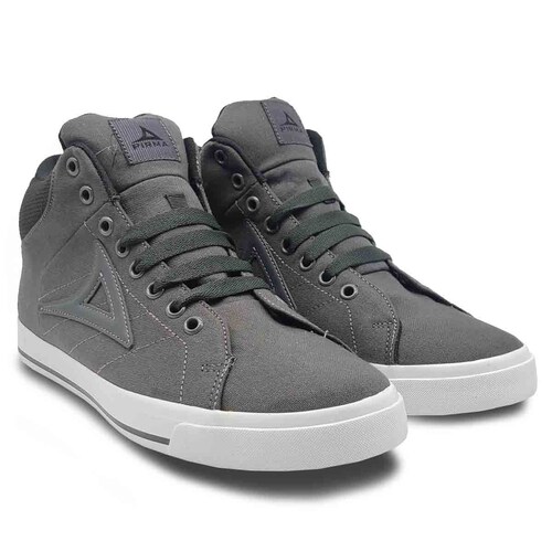 Tenis Pirma 422 Gris Oxford Blanco Sneakers Hombre Casuales 