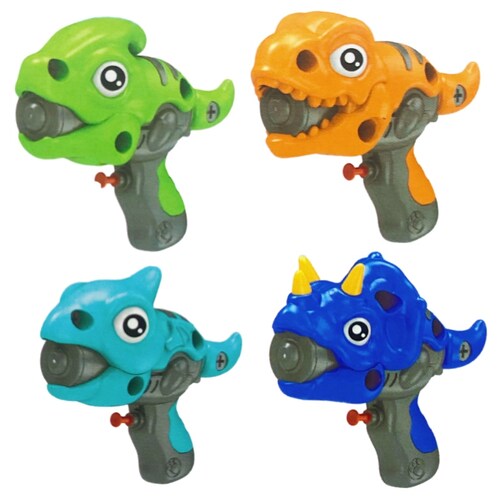 Pistola De Agua Dinosaurio Didáctica Armable Diy