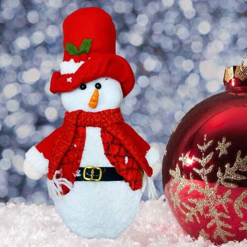 Muñeco Navideños Santa Claus Luminosos Decoración Navidad 30cm