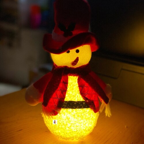 Muñeco Navideños Santa Claus Luminosos Decoración Navidad 30cm